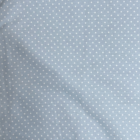 Popeline Hellblau gepunktet