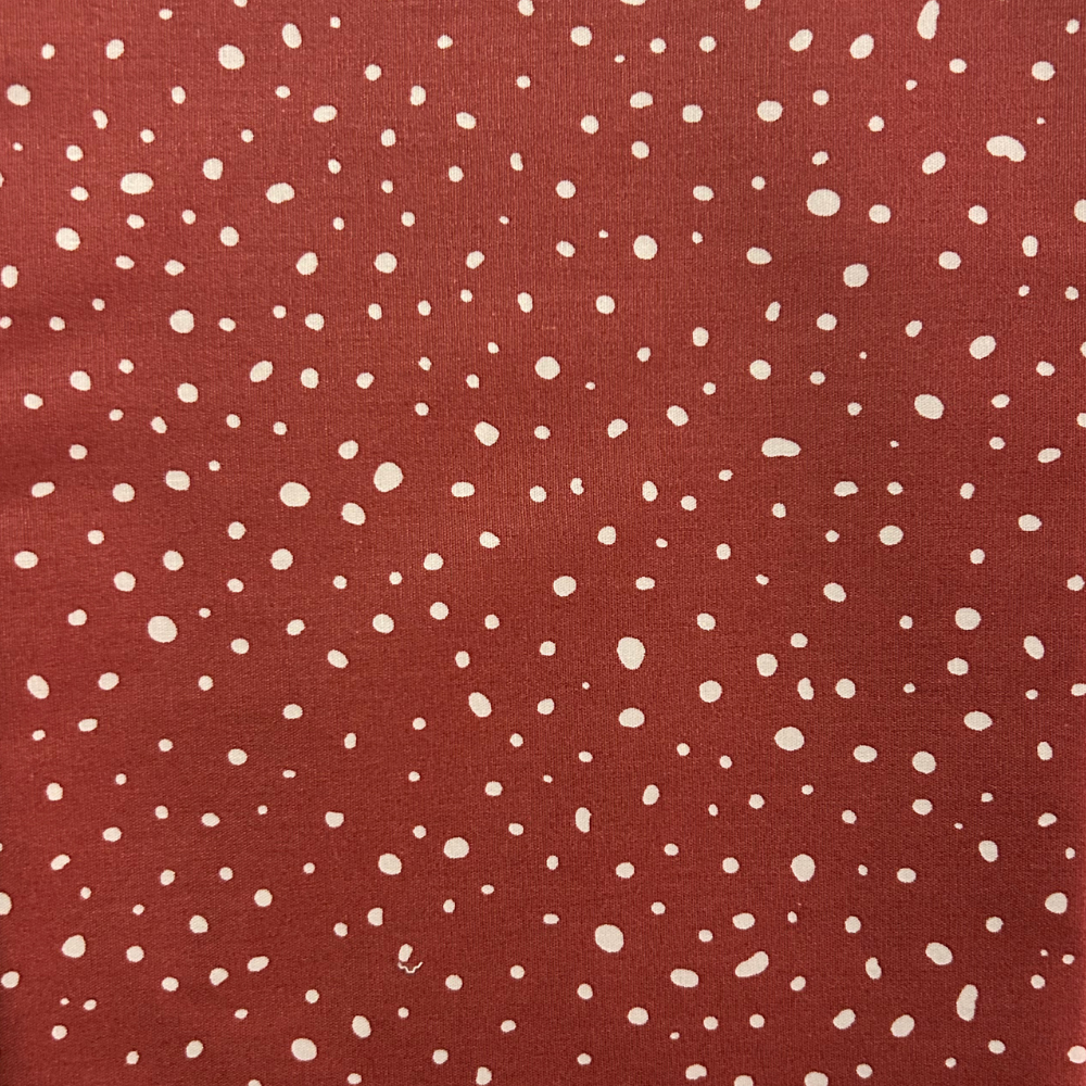 Baumwollpopeline Rot Muster