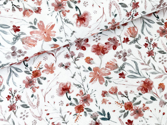 Baumwolljersey Wasserblume - EN71-3 zertifiziert