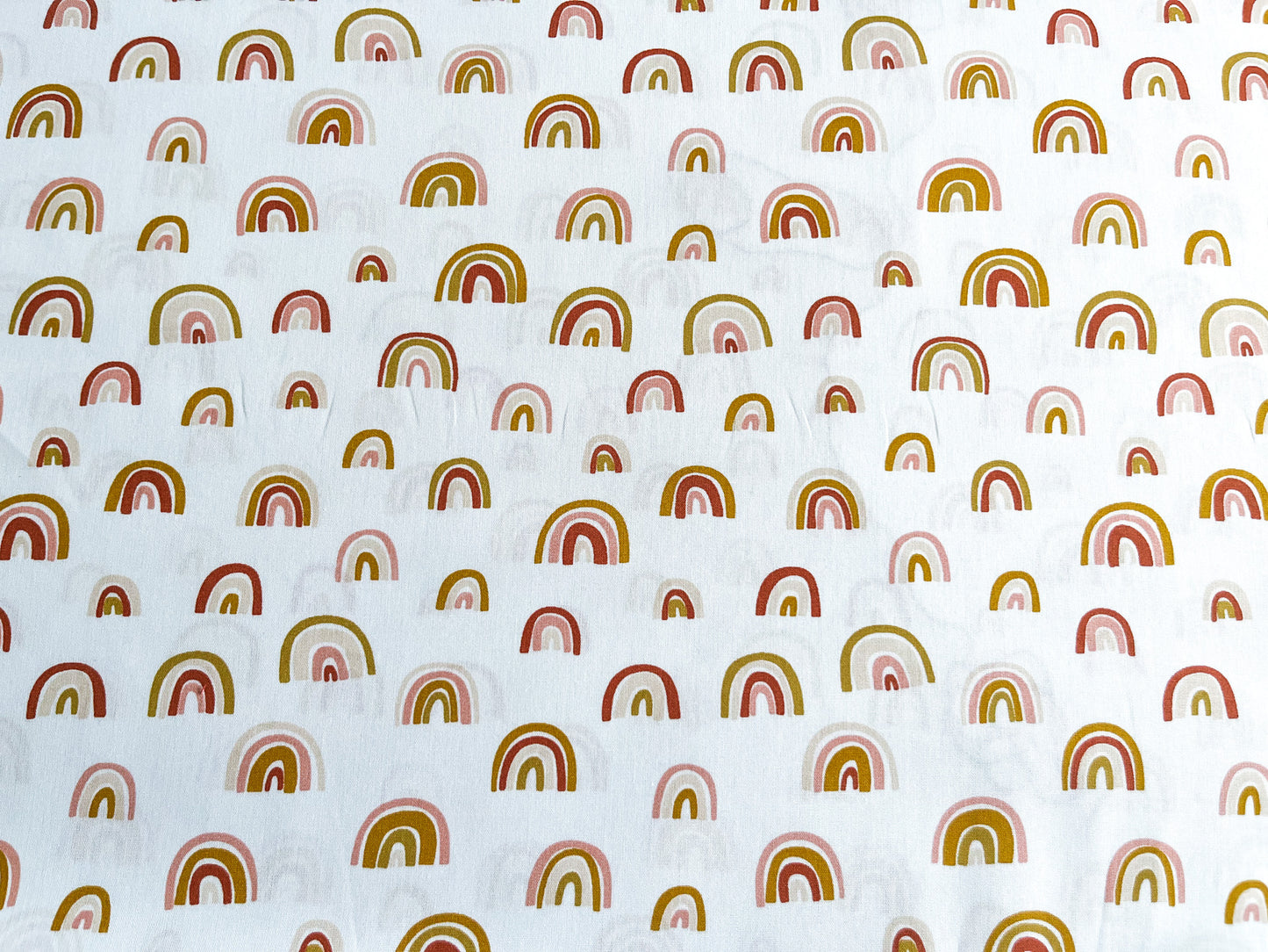 Baumwollstoff Regenbogen Popeline