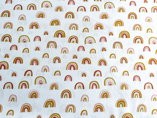 Baumwollstoff Regenbogen Popeline