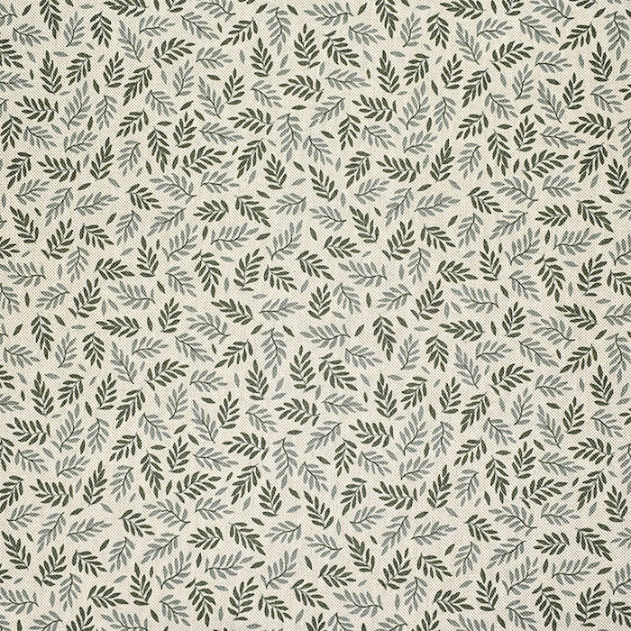 Halbpanama Leinenoptik Blätter