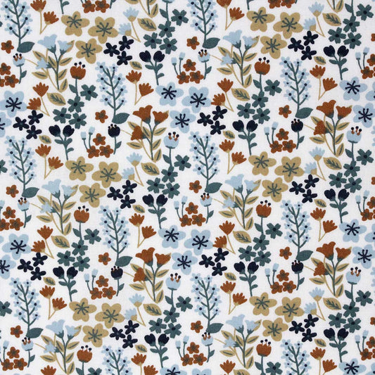 Baumwollpopeline Blümchen