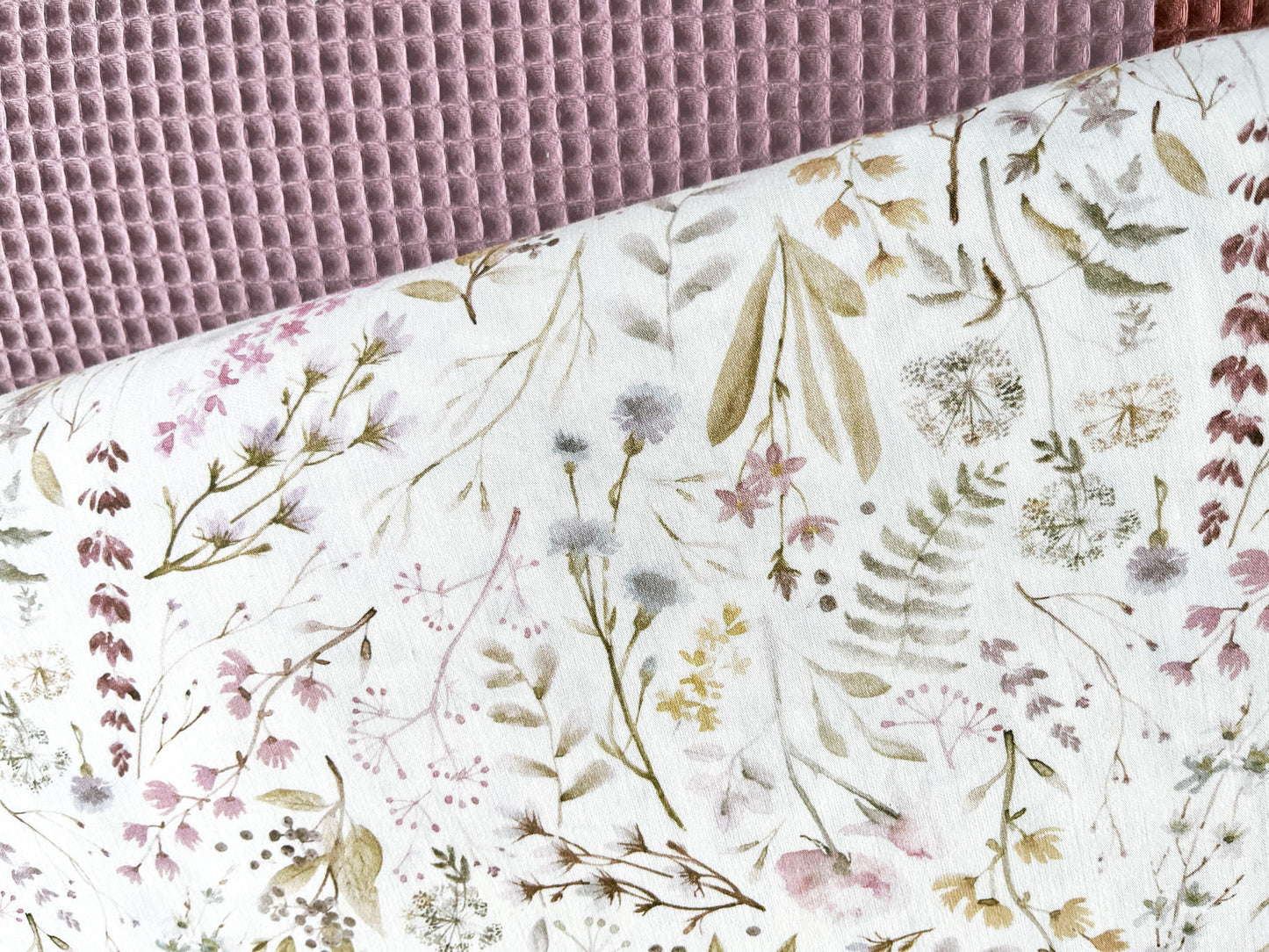 Baumwollstoff Wildblumen pastell Popeline EN71-3 getestet