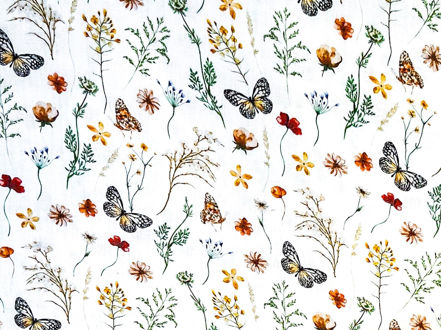 Musselin Schmetterlinge GOTS