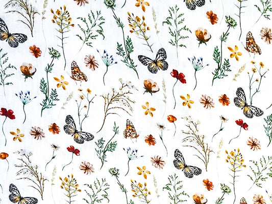 Musselin Schmetterlinge GOTS