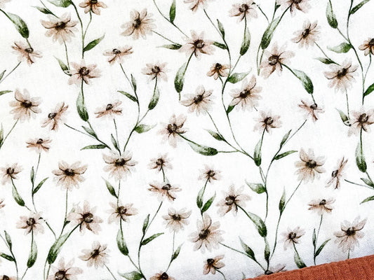 Musselin Pastellblume GOTS